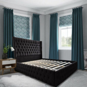 black chesterfield bed